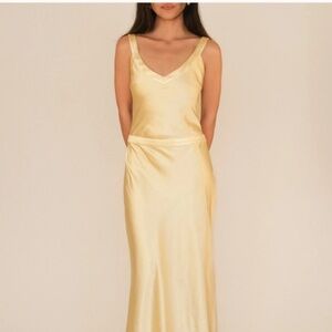 CryBaby Andie Dress in Butter Yellow Medium